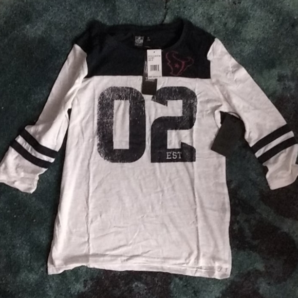 NFL Texans Kids Med 3/4 sleeve T shirt NWT - Picture 1 of 5